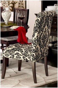 tapicerowane krzesło do jadalni